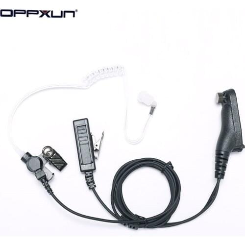 Police Air Tube Earpiece Microphone PTT Headset For Motorola Two Way Radio Walkie Talkie DP4400 DP4401 DP4600 DP4800 DP4801