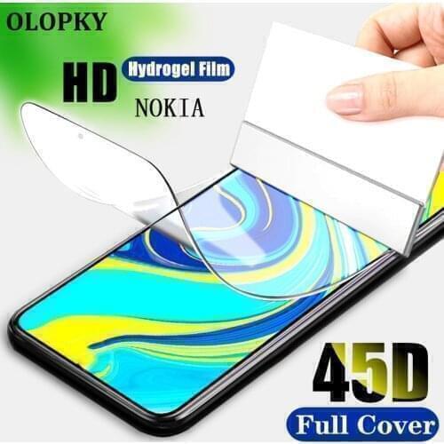 Full Cover 45D Front Silicone TPU Clear Hydrogel Film Cover Protective FILM for Nokia 3.2 4.2 5 3 2 1 Plus 5.1 3.1 2.1