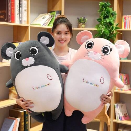Hot Super Soft Mouse Plush Toy Cute Cartoon Animal Hamster Stuffed Doll Sofa Chair Pillow Cushion Kid Girlfriend Birthday Gift