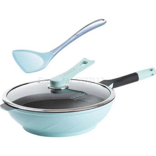 Smoke-free frying pan, household pan, vibrato, household tiktok, food grade primer coating