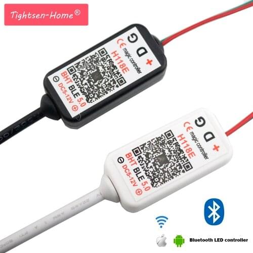 H118E Bluetooth led controller Magic SPI,for all kinds of IC pixels lights WS2801 WS2811 WS2812B pixel Strip APP Control 5V-12V