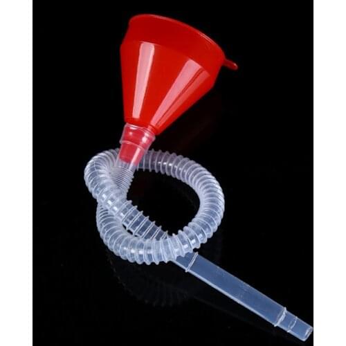 Car Refueling Funnel + Detachable Hose Gasoline Engine Oil Additive Motorcycle Farm Machine Use Convenient Anti-leakage Filler