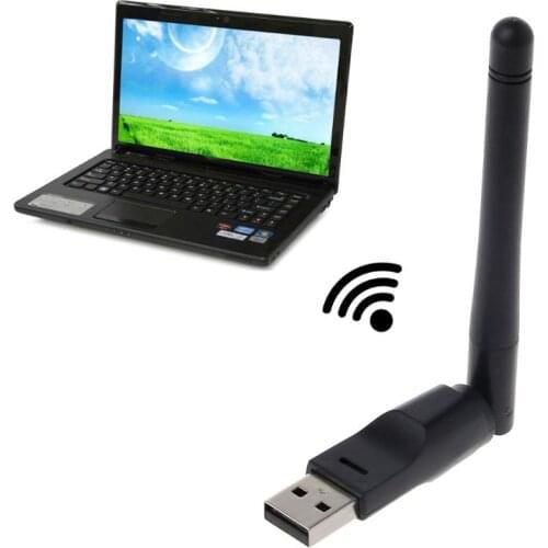 Ralink 5370 Mini USB Wifi Adapter 2Dbi Antenna LAN Adapter Network Card 802.11b/n/g Recevier Antenna For Laptop Desktop U1JA