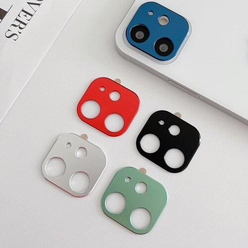 Aluminum alloy Camera Protector Film For iphone 12 11 Pro Max 12Mini Thicken shockproof Metal Lens Color Protection Ring Cover