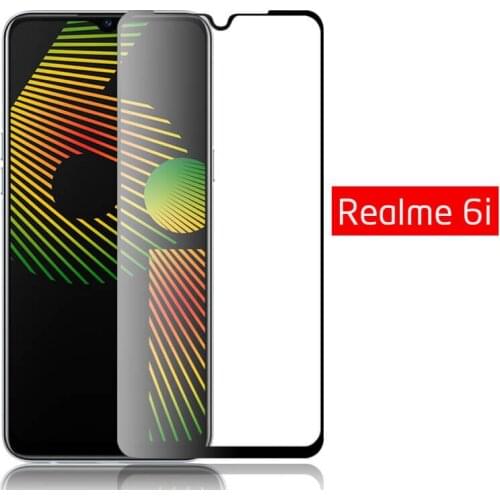 Protective Glass on the for oppo Realme 6i 6 i C3 7 Pro Tempered Glass Full Cover Opp Realmi 6i Realme6i Safety Screen Protector