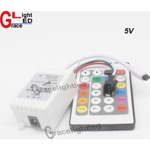 1Pcs 5V 24 Key IR Remote Controller For WS2812 WS2812B LED Strip Light