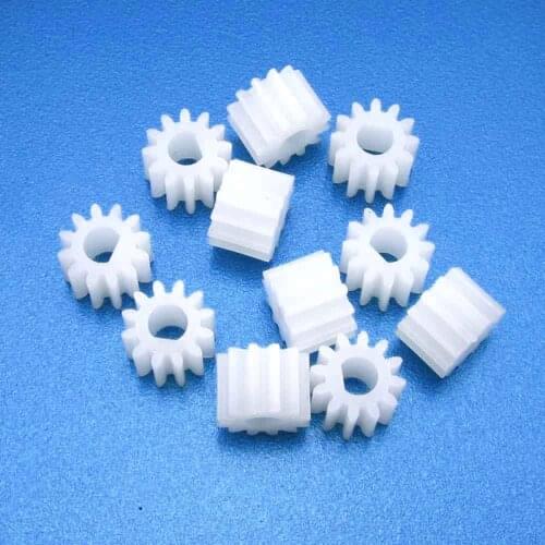 10pcs D-shape 12T M0.5 Gear 1012DF Hole 3mm 12 Teeth Plastic Gear For N20 D-Axis Motor DIY Mayitr