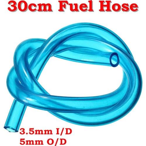 1 x 30cm Blue Oil Petrol Fuel Hose Pipe Tube For Strimmer Chainsaw Brushcutter Accessories