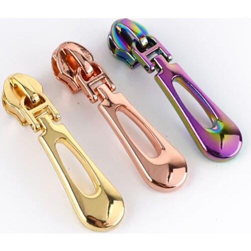 5 Pcs/LOTS Zipper Sliders For 5# Nylon Zippers Jacket Pocket Zinc Alloy Zipper Head Bag Zip DIY Sewing Accessories