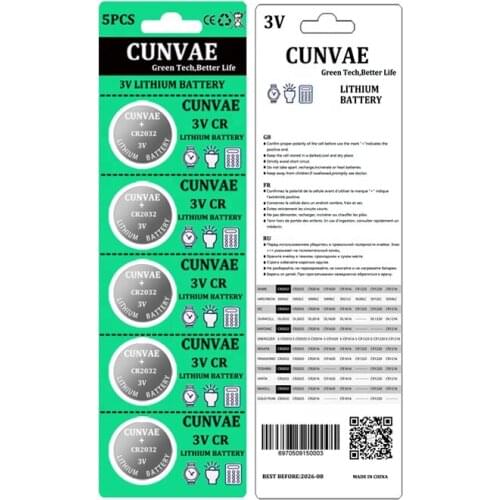 600card/carton 3000pcs 3V CR2032 non rechargeable coin batteries DL2032 ECR2032 L2032 Lithium Manganese Batteria ru free ship