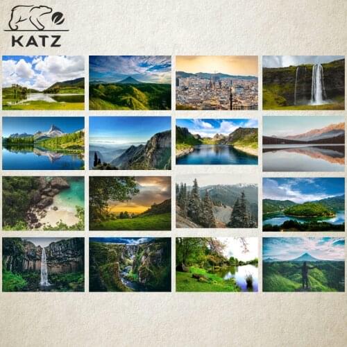 Diamond Mosaic Painting Handmade Diy Modern Waterfall Landscape Picture Diamond Cross Stitch Kits Rainforest Canyon Diamond Pain