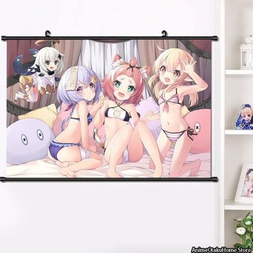 Anime Game Genshin Impact Diona Cosplay Wall Scroll Painting Poster HD Print Home Decor Collection Art 40x60cm