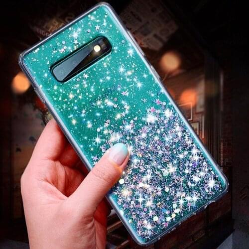 For Samsung Galaxy S10 Plus S10e Case Luxury Bling Glitter Soft Silicone Cover For Samsung Galaxy S9 S8 Plus S10+ S9+ S8+ Bumper