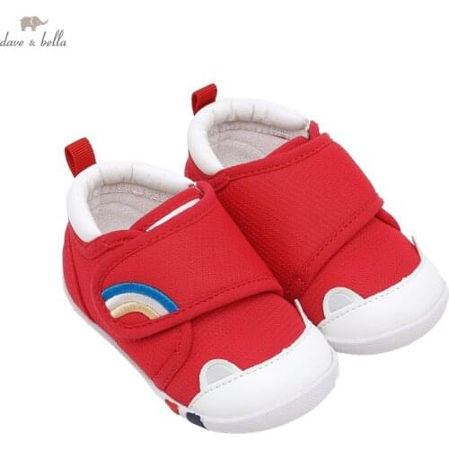 DBY18508 Dave Bella spring baby fashion unisex cartoon shoes casual new born girls boys shoes