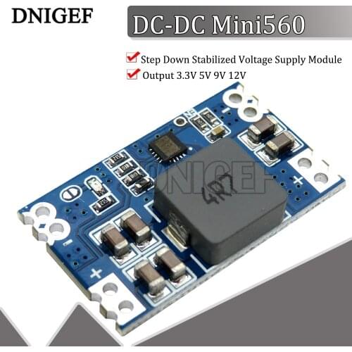 DC-DC Mini560 5A Step Down Stabilized Voltage Supply Module Output 3.3V 5V 9V 12V
