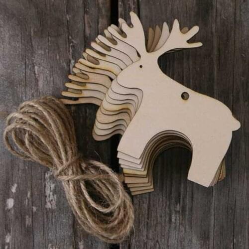 Wooden Simple Reindeer Craft Shape Plywood Christmas