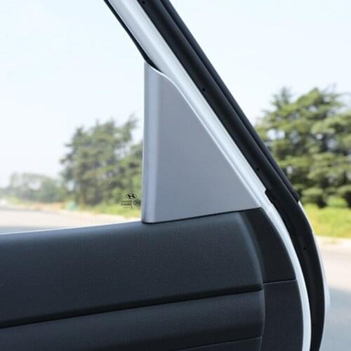 For Hyundai Tucson 2015 - 2019 ABS Car rear door inner speaker audio Horn ring Cover Trim sticker Car Styling Accessories 2pcs