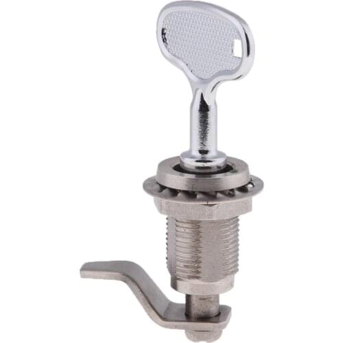 Cabinet Door Metal Security Panel Cam Lock With Square Socket Key