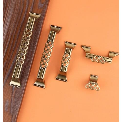 Antique Cabinet Door Handle American Gole Furniture Wardrobe Cupboard Handles Drawer Pulls Zinc Alloy Cabinet Knobs and Handles