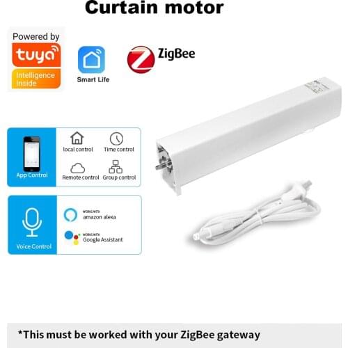Electric Smart Curtain WiFi/Zigbee Bluetooth-compatibleVoice Remote Control Fully Automatic Smart Motor Opening and Closing Mute