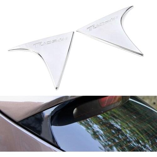 Chrome Rear Spoiler Trim Cover For Hyundai Tucson Accessories 2015 2016 2017 2018 2019 Car Detector Stick Styling