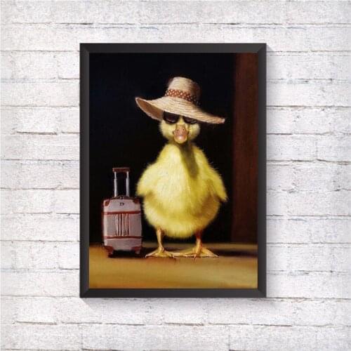 NOOG Canvas Painting Traveling Duck Nordic Wall Pop Art Poster Prints Vogue Decoration Pictures For Living Room Decorative