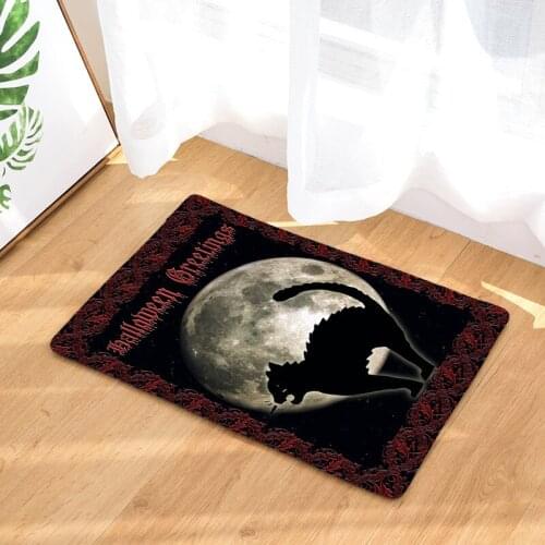 The Moon Cat Floor Mats Living Rooms Anti-slip Carpet for Bedroom Kitchen Bathroom Rug Welcome Mats for Front Door