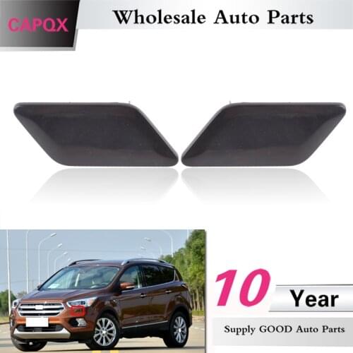 CAPQX For Ford Escape Kuga 2017 Front headLight head lamp Washer Nozzle Spray Jet Cover House Cap Housing