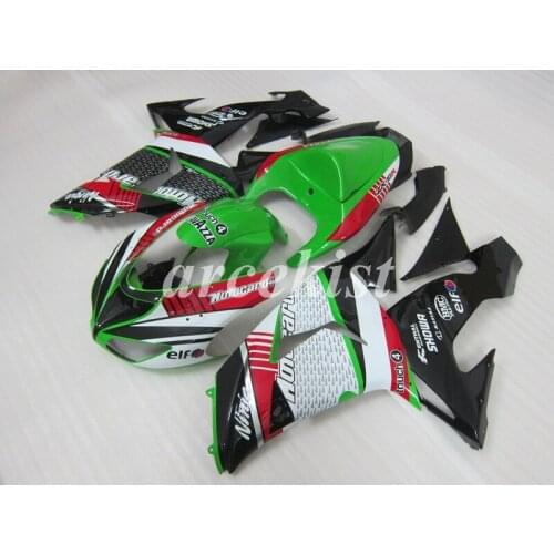 New ABS whole Fairings Kit Fit For Kawasaki Ninja ZX-10R ZX10R 2006 2007 06 07 bodywork set custom red green white