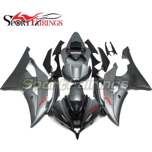 Injection Fairings For Yamaha YZF R6 08 09 10 11 12 13 14 ABS Motorcycle Fairing Kit YZF-R6 Cowling Flat Black Matte Red Decals
