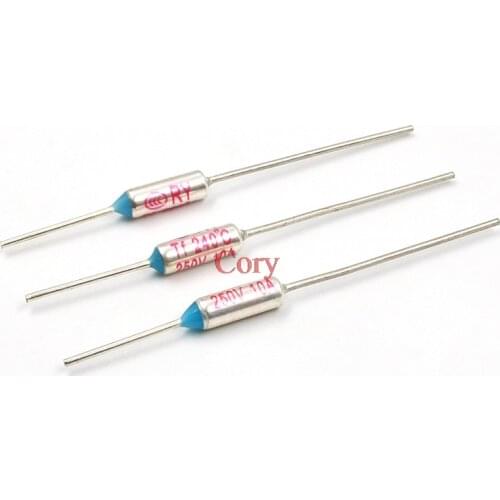 20PCS TF 240 Celsius Circuit Cut Off Thermal Fuse 250V 10A In microwave oven, refrigerator etc as heat protection CZYC