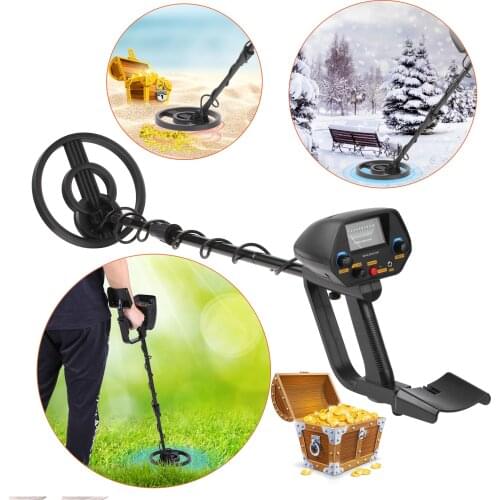 Professional Metal Detector MD-4080 Pinpointer Adjustable Waterproof Metal Finder Metal Detector Underground for Adults Junior
