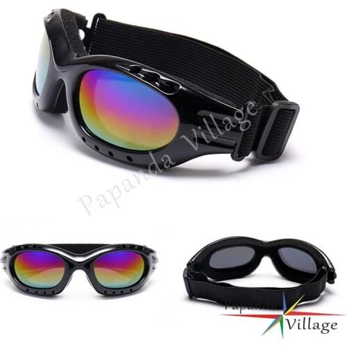 Papanda Adjustable Motorbike Snowboard Dustproof Sunglasses Motorcycle Ski Eye Glasses Lens Frame Goggles