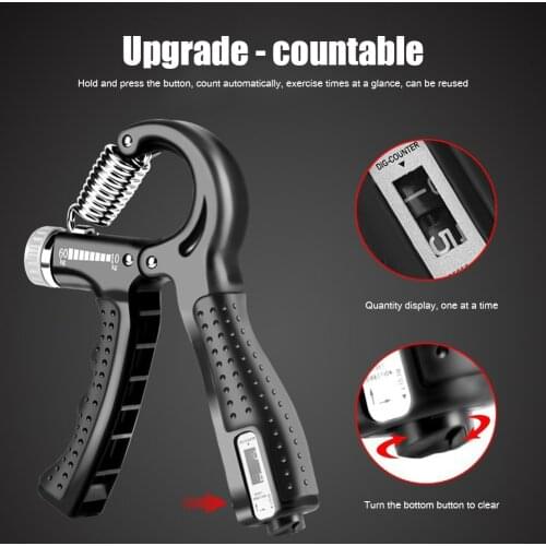 Adjustable R-Shaped hand grip exercise power countable exercise enhancer gripper spring finger pinch wrist expander Training