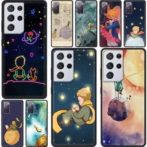 Art Little Prince Luxury Silicone Phone Case for Samsung Galaxy S21 Ultra S20 FE S10 Plus S9 S8 S10e S7 5G Cover Fundas Capa
