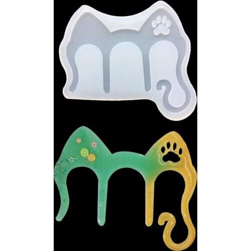 Factory direct crystal drop manual cat ear music clip jewelry pendant decorative mold