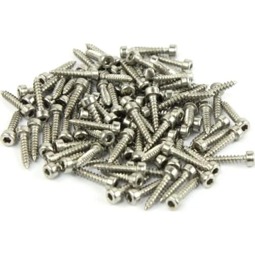 M2*10 Inner Hexagon Self-tapping Screws Stainless Steel Screw DIY Copter Accessory RC Spare Parts 100pcs included F19044