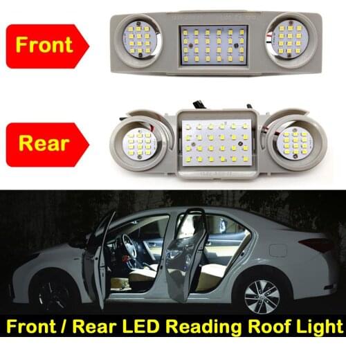LED Front Rear Reading Roof Light For VW Golf Jetta Passat Scirocco Sharan Tiguan Touran SEAT Alhambra Leon SKODA Octavia Uperb