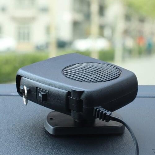 Air Cooler Universal Low Noise Heating Fan Defroster Remover Portable Car Heater Fan 12V-24V Portable Electric Car Heater