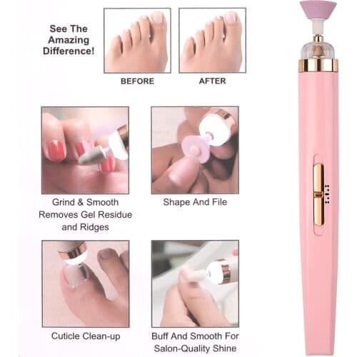 USB Rechargeable Professional Nail Drills Machine Set Uv Gel Remover Nail Grinding Manicure Pedicure Nail Drill Pen Pink Color