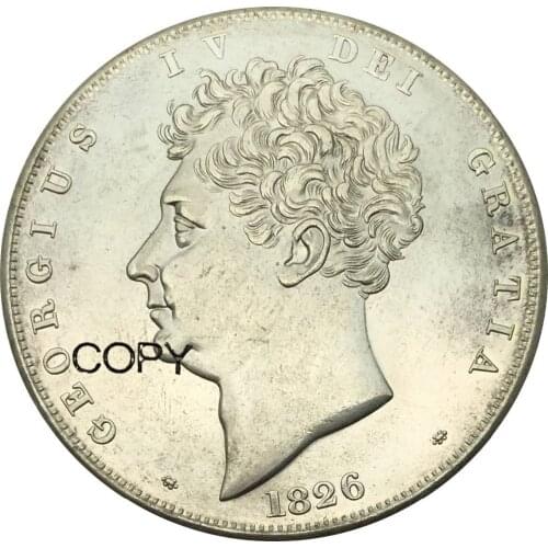 United Kingdom 5 Pounds George IV 1826 Brass Metal Copy Coins