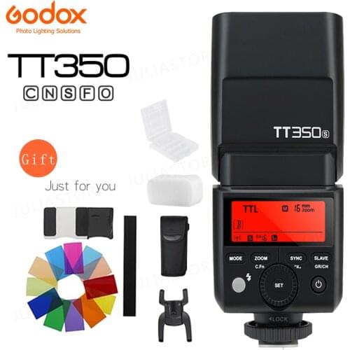 Godox Mini Speedlite TT350S TT350N TT350C TT350O Camera Flash TTL HSS GN36 for Sony Mirrorless DSLR Camera A7 A6000 A6500 Series