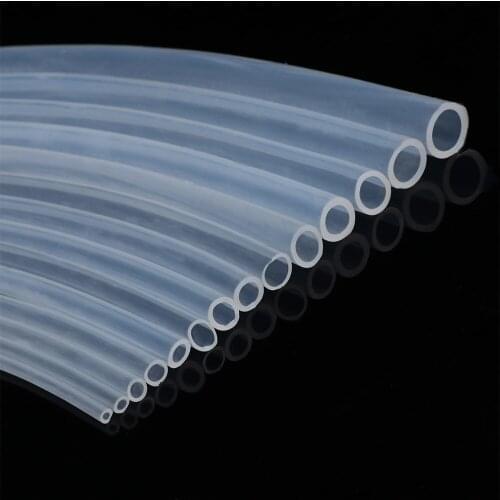 High quality 1m Food Grade Transparent Silicone Rubber Hose 4-16 mm Out Diameter Flexible Silicone Tube Beer Milk Pipe