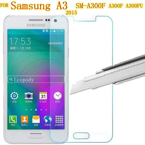 For Samsung Galaxy A3 2015 Screen Protector Tempered Glass For Samsung A300 sm A300F A300FU GLAS SKLO film foR Samsung A3 case
