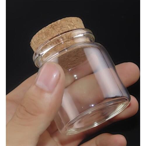 Hot sale cork jar 50ml glass bottle sealed bottle a bottle container of high quality chemical experiment