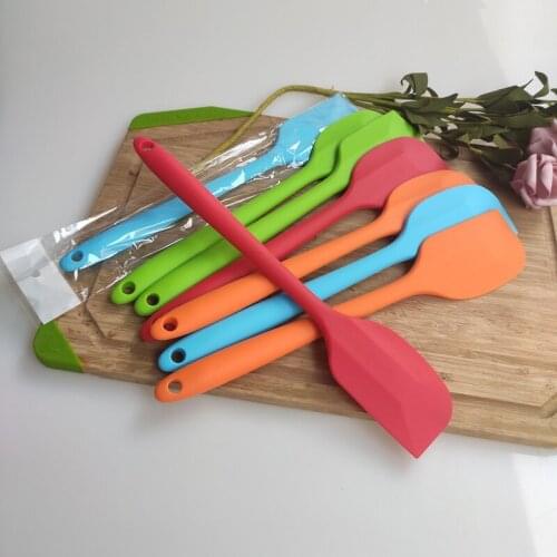 1PC Food Grade Non Stick Butter Cooking Silicone Spatula Set Cookie Pastry Scraper Cake Baking Spatula Silicone Spatula XB 005