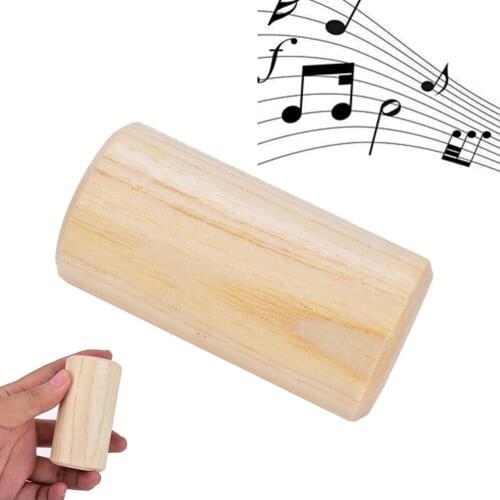 1pcs Wood Cylindrical Shaker Rattle Rhythm Instrument toys Early Educational Percussion Musical Instrument Gift for Kids