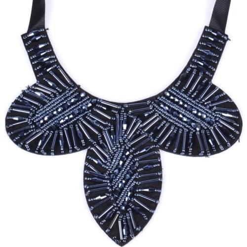 2018 new arrival Handmade Jewerly maxi black ribbon choker necklace women statement necklace bohemia collares mujer HN-036