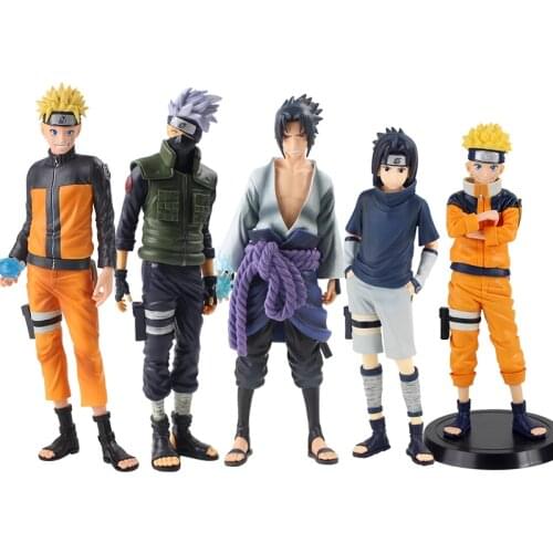 25-28cm Naruto Grandista Shinobi Relations Uzumaki Uchiha Sasuke Hatake Kakashi Figurine PVC Model Hot Figure Toys