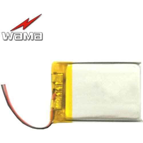 4x Wama 602535 500mAh Li-Polymer 3.7V Rechargeable Batteries for Bluetooth Speakers Lamps Lights